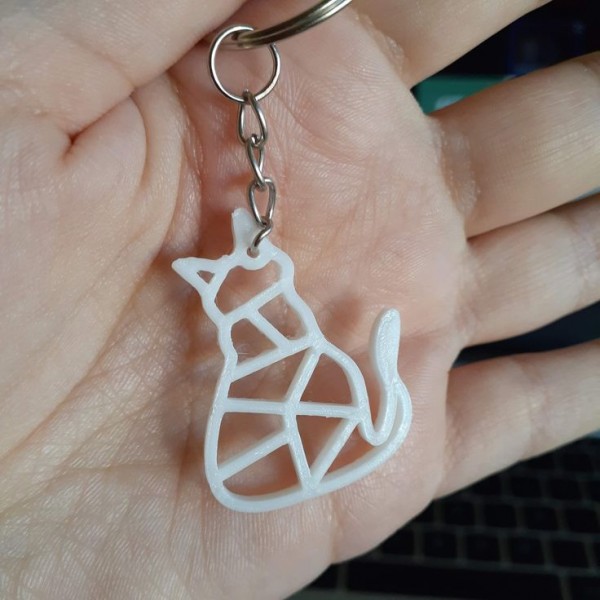 KEDİ 3D BASKILI ANAHTARLIK KEDİ 3D BASKILI ANAHTARLIK