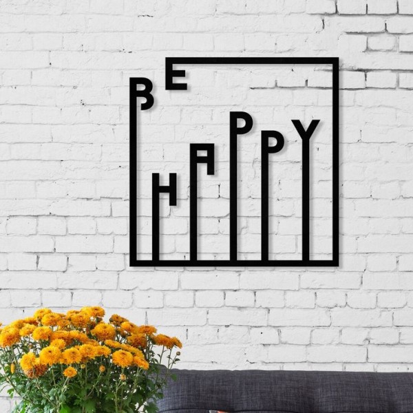 DEKORATİF DUVAR AKSESUARI (BE HAPPY) DEKORATİF DUVAR AKSESUARI (BE HAPPY)