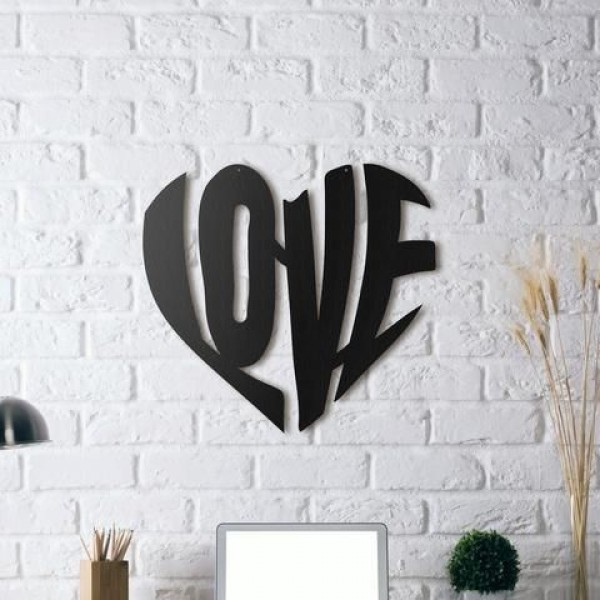 DEORATİF DUVAR AKSESUARI (LOVE KALP)